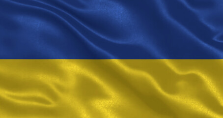Ukraine waving flag