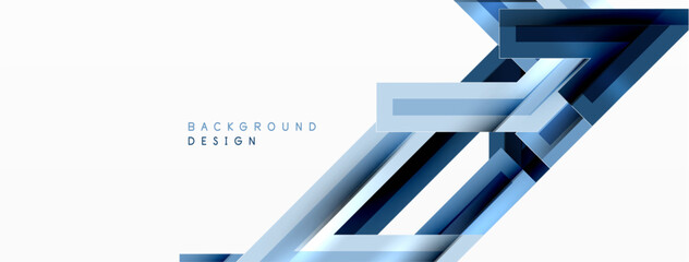 Line zig zag dynamic geometric abstract background. Colorful lines with shadow and light effects, various routes concept. Vector Illustration For Wallpaper, Banner, Background, Card