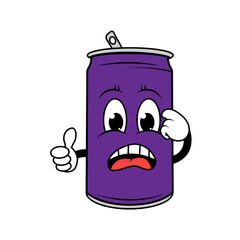 Drinking Can Cartoon