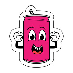 Drinking Can Cartoon