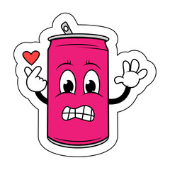 Drinking Can Cartoon