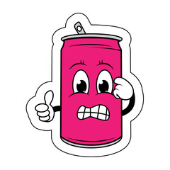 Drinking Can Cartoon