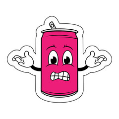 Drinking Can Cartoon