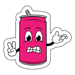 Drinking Can Cartoon