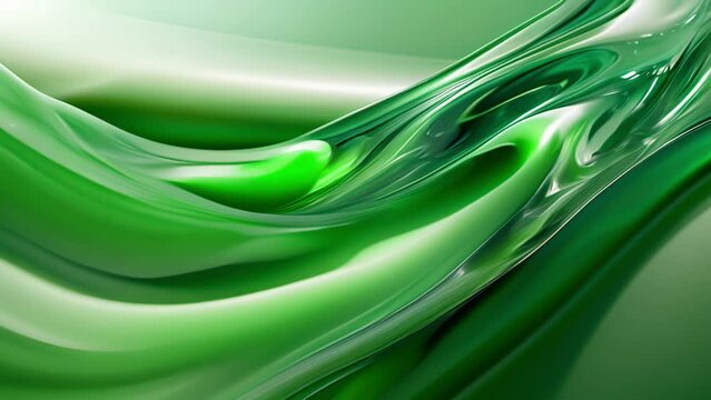The faint reflection of light on a flawless green surface reminiscent of a polished jade sculpture.