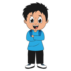 Fototapeta premium Cute Boy cartoon