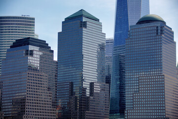 Naklejka premium New York City skyline, Lower Manhattan