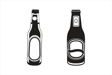 Editable Beer Bottle Icon Vector illustration