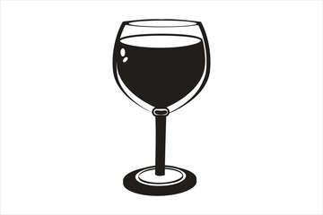 Wine glass Icon vector illustration on white background