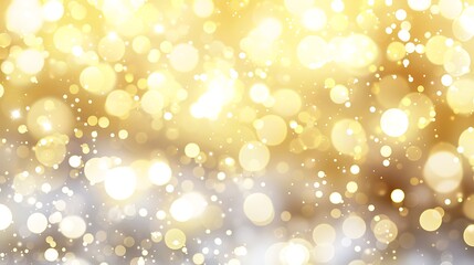 Generate a background with soft bokeh lights in various shades of yellow, white background