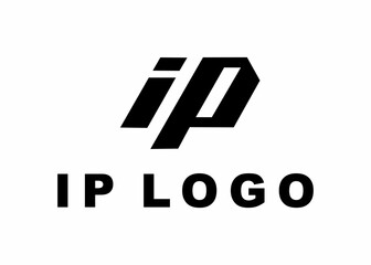 letter ip logo, design, Vector, illustration, creative icon, template