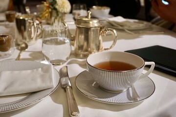 table setting for a dinner