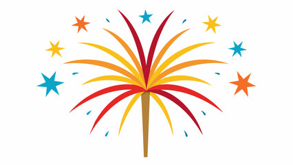 Obraz premium Bright fireworks burst in the night sky. Explosive fireworks against a backdrop. Colorful fireworks burst in the sky against a deep background.