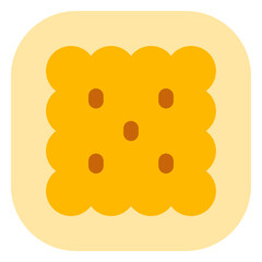 Editable biscuit, cracker vector icon. Bakery, cooking, food. Part of a big icon set family. Perfect for web and app interfaces, presentations, infographics, etc