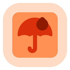 Editable keep from water sign vector icon. Shipping, delivery, e-commerce, transport, logistics. Part of a big icon set family. Perfect for web and app interfaces, presentations, infographics, etc