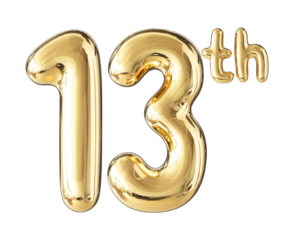 Anniversary Gold Number 13