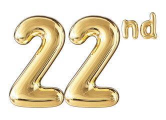 Anniversary Gold Number 22