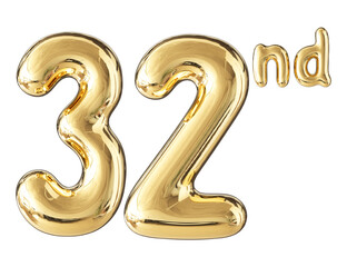 Anniversary Gold Number 32