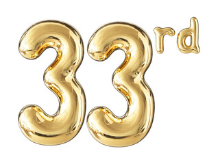 Anniversary Gold Number 33