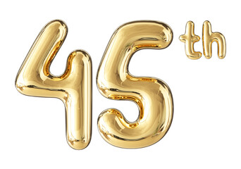 Anniversary Gold Number 45
