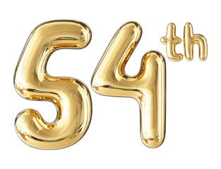 Anniversary Gold Number 54