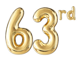 Anniversary Gold Number 63
