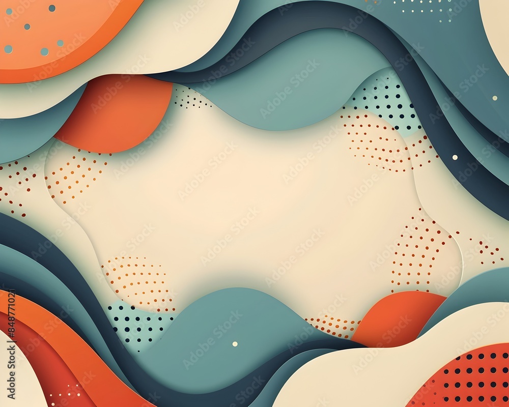 Poster sleek and modern abstract frame background with bold colors and contemporary patterns