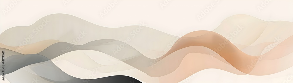 Poster minimalist frame background with clean lines neutral tones and simple shapes in concept