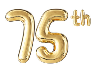 Anniversary Gold Number 75