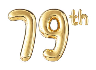 Anniversary Gold Number 79