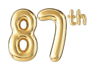 Anniversary Gold Number 87