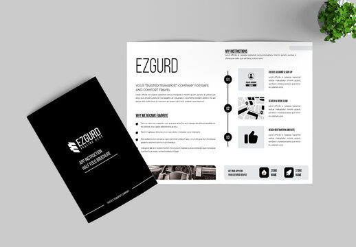 App Instruction Bifold Brochure