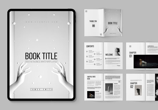 Creative And Minimal Book Layout