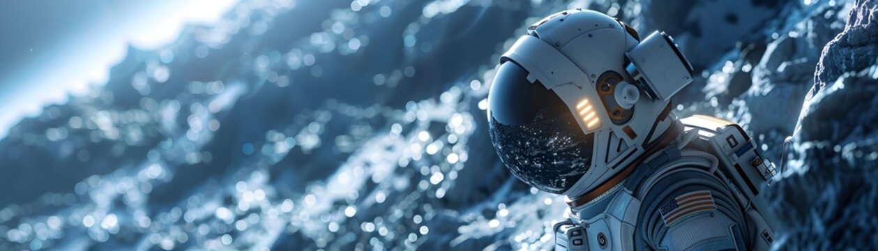 AI Powered Space Robots Conducting Research on Distant Planet