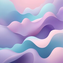 Fototapeta premium Serene Pastel Swirls in Purple and Blue