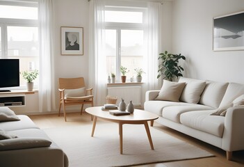 Fototapeta premium A modern living room style