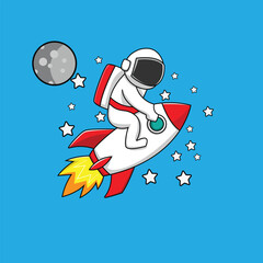 Fototapeta premium vetor astronout