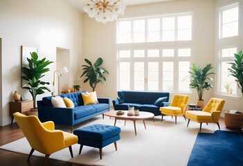 Fototapeta premium A modern living room style