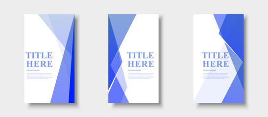 Creative story background, blue and whiten minimalist, slash effect , abstract background, set collection, ep s10