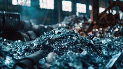 Waste metal generated during the production of metal scraps