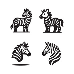Obraz premium Zebra Vector Design, Animal Design, Vector, Illustration