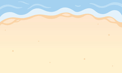 Beach with sand and sea background.
