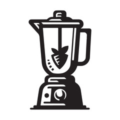 blender logo icon silhouette vector style with white background