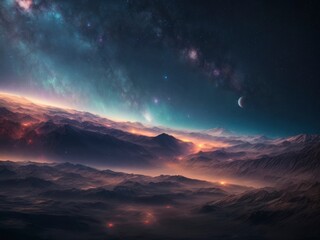 Fototapeta premium sunrise in the clouds