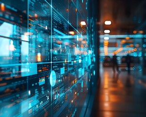 Professionals Collaborate Over Digital Whiteboard in Modern Corporate Office Setting