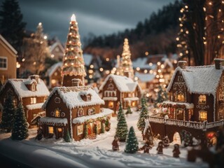 christmas tree in the city