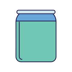 jam jar icon with white background vector stock illustration