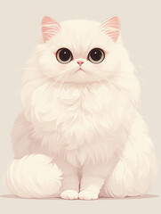 A variety of cat image libraries.Cute animal patterns of various breeds of cats, illustrations, posters, background images, decorative graphics, wallpapers, stickers.