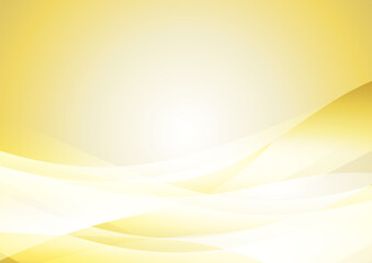 明るいゴールドのウェーブ背景