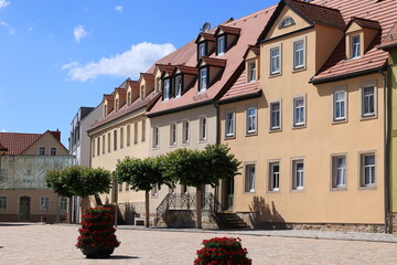 Blick in die Altstadt von Bad Lauchstädt in Sachsen-Anhalt